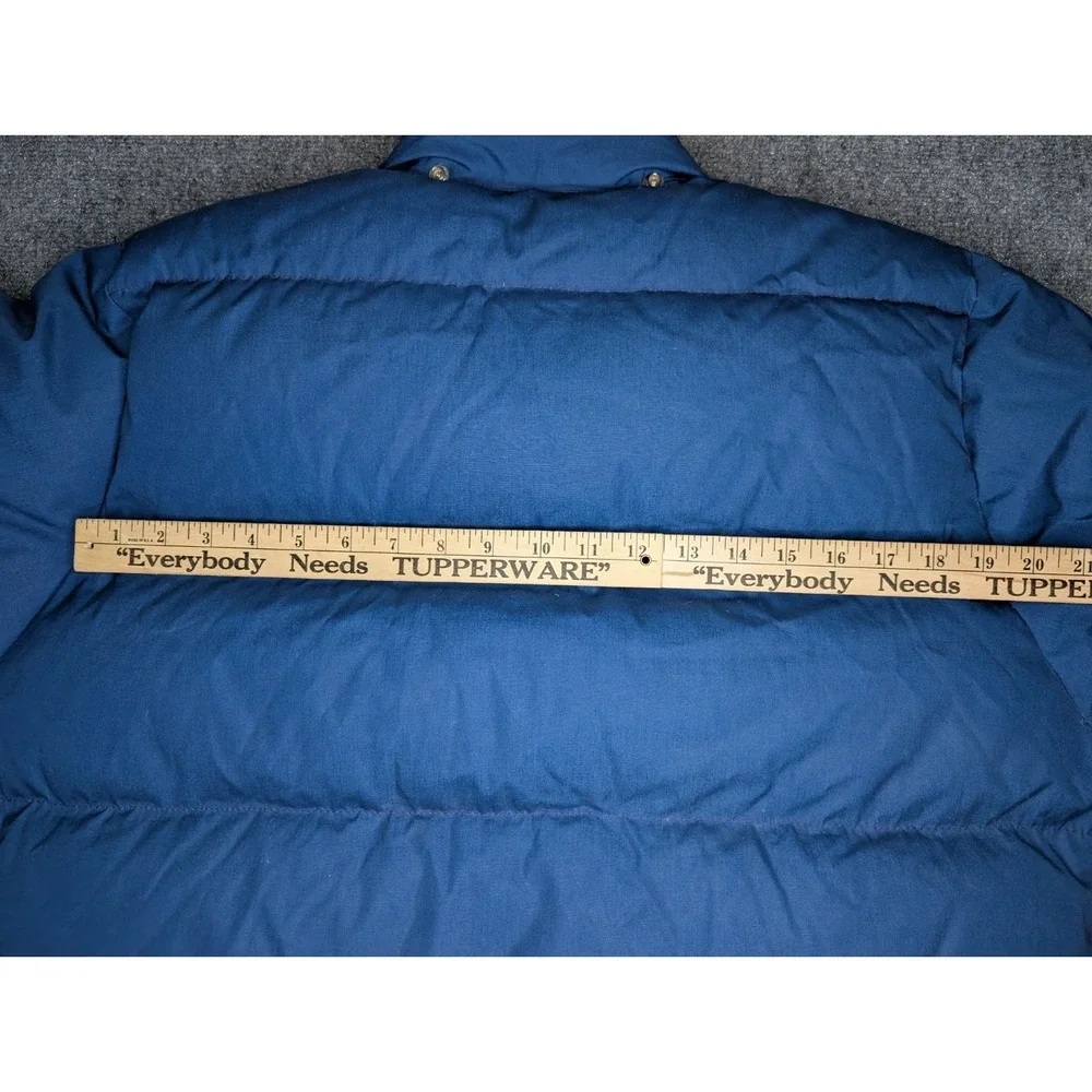 Vintage 80's The North Face‎ Brown Label Down Puffer Jacket Blue Mens Large